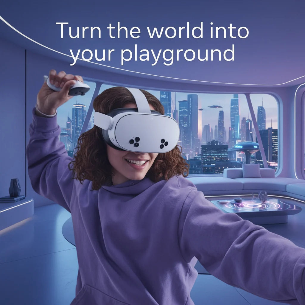 Meta Quest 3S 128GB – All-in-One Mixed Reality Headset for Immersive VR/MR Experiences