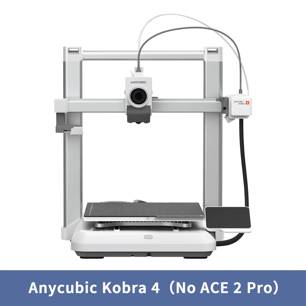 ANYCUBIC Kobra 4 Combo 600mm/s Fast Printing 3D Printer Up to 8 Colors ACE 2 Pro Filament Drying APP Control FDM 3D Printer
