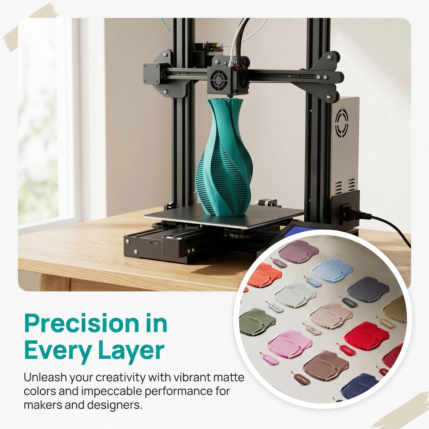 YOOPAI Matte PLA+ Bundle Filament 8/16 Spool 250g/Roll Mix Color 250g X 8 Filament Matte PLA for 3D Printers