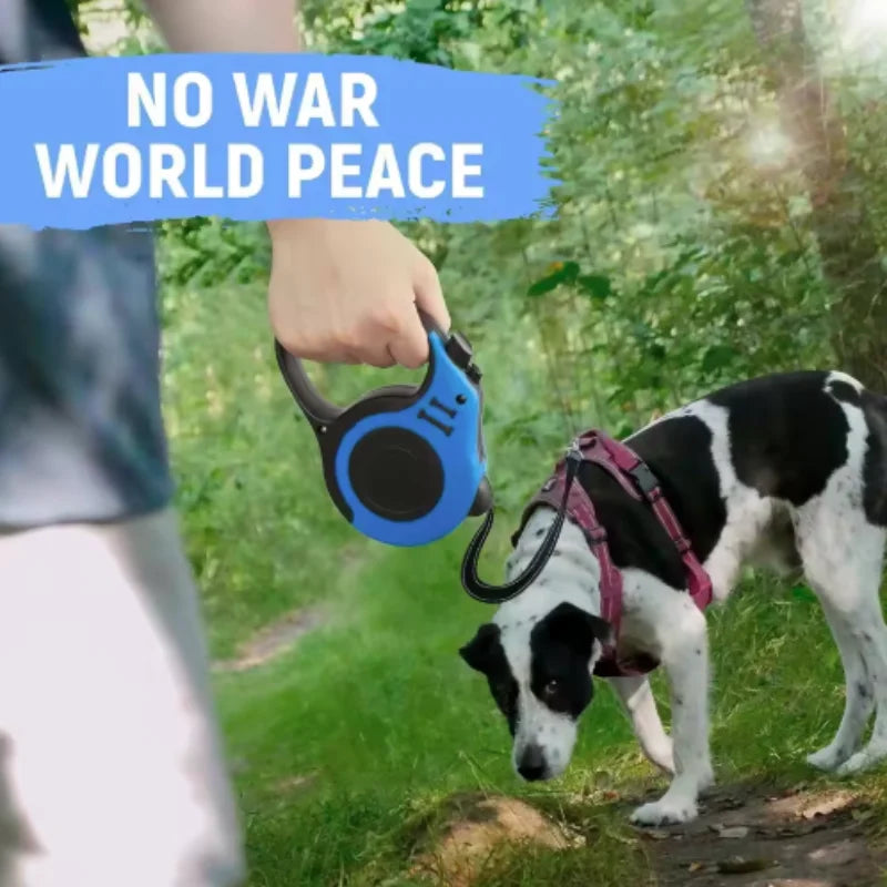 3M 5M Dog Leash for Small Dogs Cat Automatic Retractable Durable Nylon Lead Puppy Outdoor Travel Walking Hiking Traction Rope