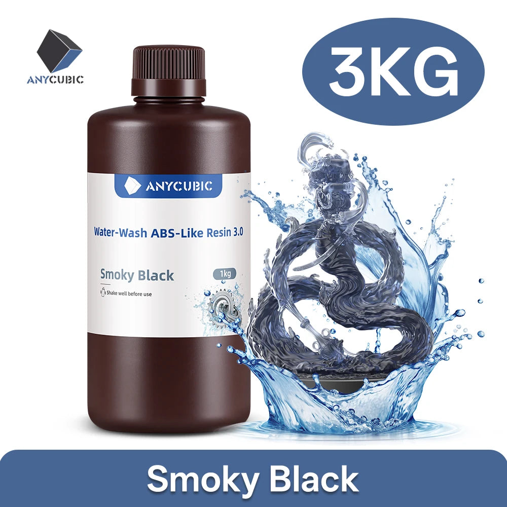 ANYCUBIC ABS-Like Resin 3.0 Water Washable For LCD 3D Printer High Accuracy Low Shrinkage Rate Photopolymer 3D Printing